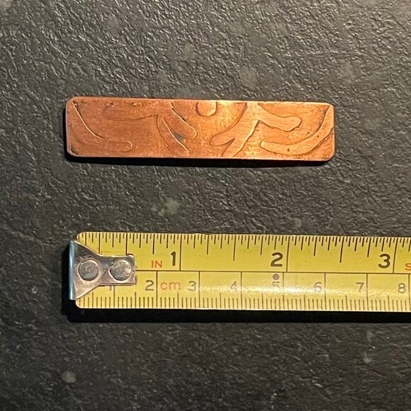Two Vintage Copper Barrettes - Picture 4 of 7